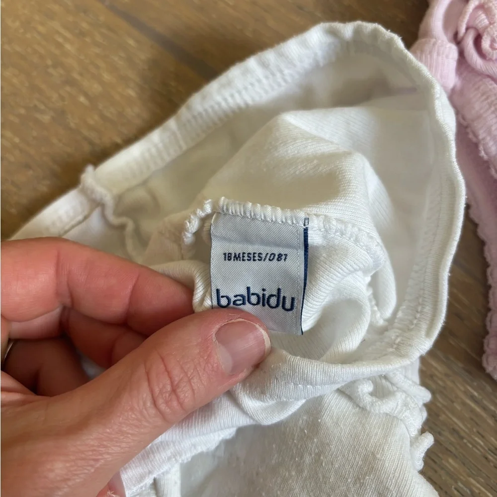 Babidu Ruffled Bloomers Cotton 18m 4 pairs